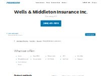 Website Screenshot Wells & Middleton Insurance