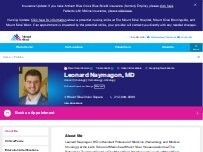 Website Screenshot Leonard Naymagon, MD
