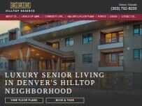 Website Screenshot Hilltop Reserve Senior Living