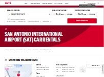 Website Screenshot Avis Car Rental