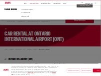 Website Screenshot Avis Car Rental