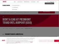 Website Screenshot Avis Car Rental