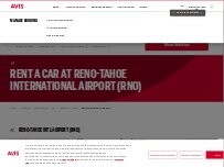 Website Screenshot Avis Car Rental