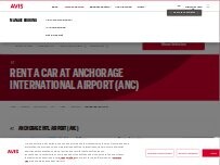 Website Screenshot Avis Car Rental