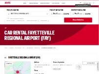 Website Screenshot Avis Car Rental