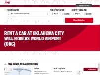Website Screenshot Avis Car Rental