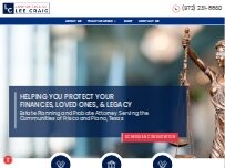 Website Screenshot Law Office of Lee Craig