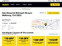 Website Screenshot Meineke Car Care Center