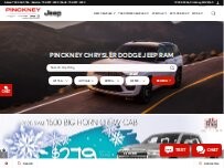 Website Screenshot Pinckney Chrysler Dodge Jeep Ram