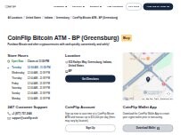 Website Screenshot CoinFlip Bitcoin ATM - BP (Greensburg)