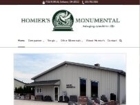 Website Screenshot Homier's Monumental