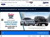 Website Screenshot Packey Webb Ford