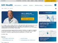 Website Screenshot Carl  G. Albers, MD - Closed