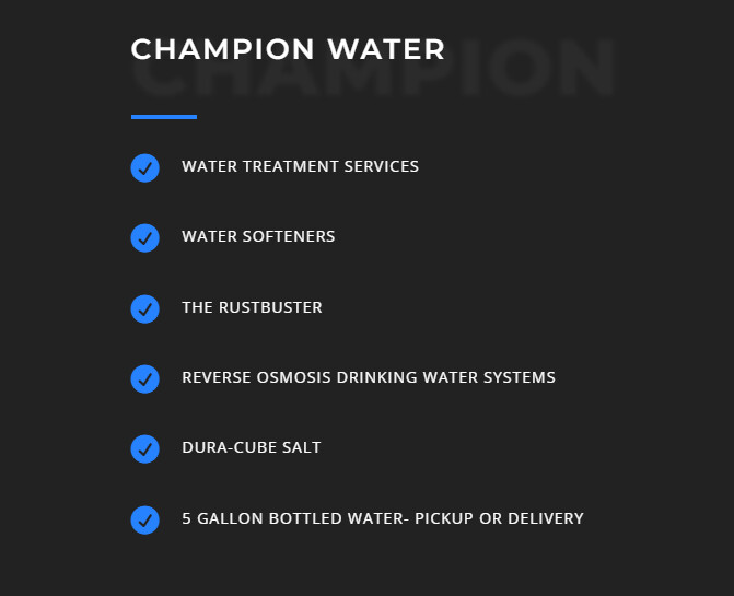 Images Champion Water Treatment