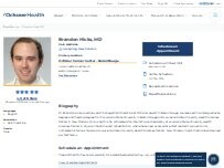 Website Screenshot Brandon Hicks, MD