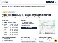 Website Screenshot CoinFlip Bitcoin ATM - Main Street Market (Harwich)