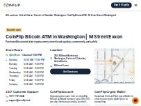 Website Screenshot CoinFlip Bitcoin ATM - M Street Exxon (Washington)