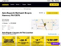 Website Screenshot Meineke Car Care Center