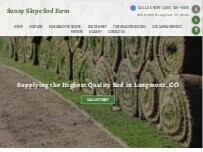 Website Screenshot Sunny Slope Sod farm