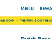Website Screenshot Dutch Bros Coffee