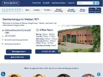 Website Screenshot Schweiger Dermatology Group - Vestal