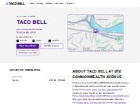 Website Screenshot Taco Bell