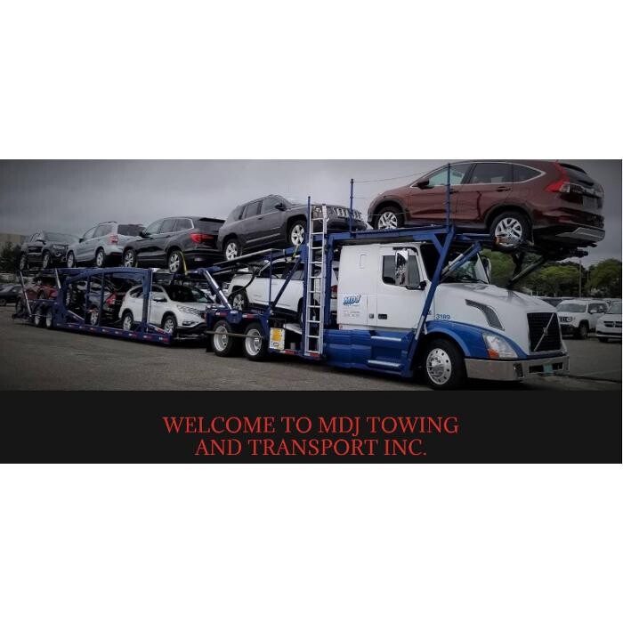 MDJ Towing and Transport Logo