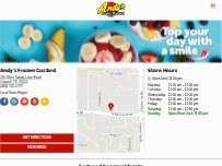 Website Screenshot Andy's Frozen Custard