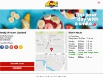 Website Screenshot Andy's Frozen Custard