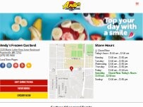 Website Andy's Frozen Custard