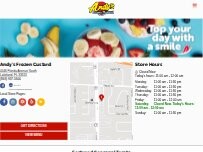 Website Screenshot Andy's Frozen Custard