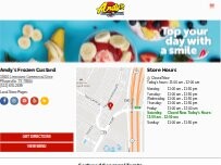 Website Screenshot Andy's Frozen Custard