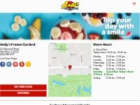 Website Screenshot Andy's Frozen Custard
