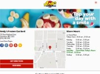 Website Screenshot Andy's Frozen Custard