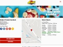 Website Screenshot Andy's Frozen Custard