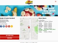 Website Screenshot Andy's Frozen Custard