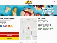 Website Screenshot Andy's Frozen Custard
