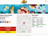 Website Screenshot Andy's Frozen Custard