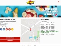 Website Screenshot Andy's Frozen Custard