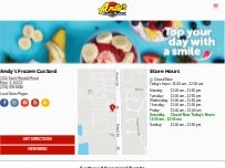 Website Screenshot Andy's Frozen Custard