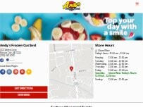 Website Screenshot Andy's Frozen Custard