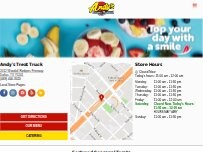 Website Screenshot Andy's Treat Truck