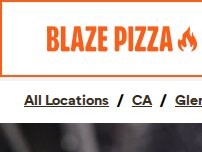 Website Screenshot Blaze Pizza
