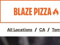 Website Screenshot Blaze Pizza
