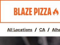 Website Screenshot Blaze Pizza