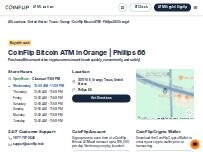Website Screenshot CoinFlip Bitcoin ATM - Phillips 66 (Orange)