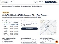 Website Screenshot CoinFlip Bitcoin ATM - Cat Corner (League City)