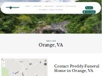 Website Screenshot Preddy Funeral Home