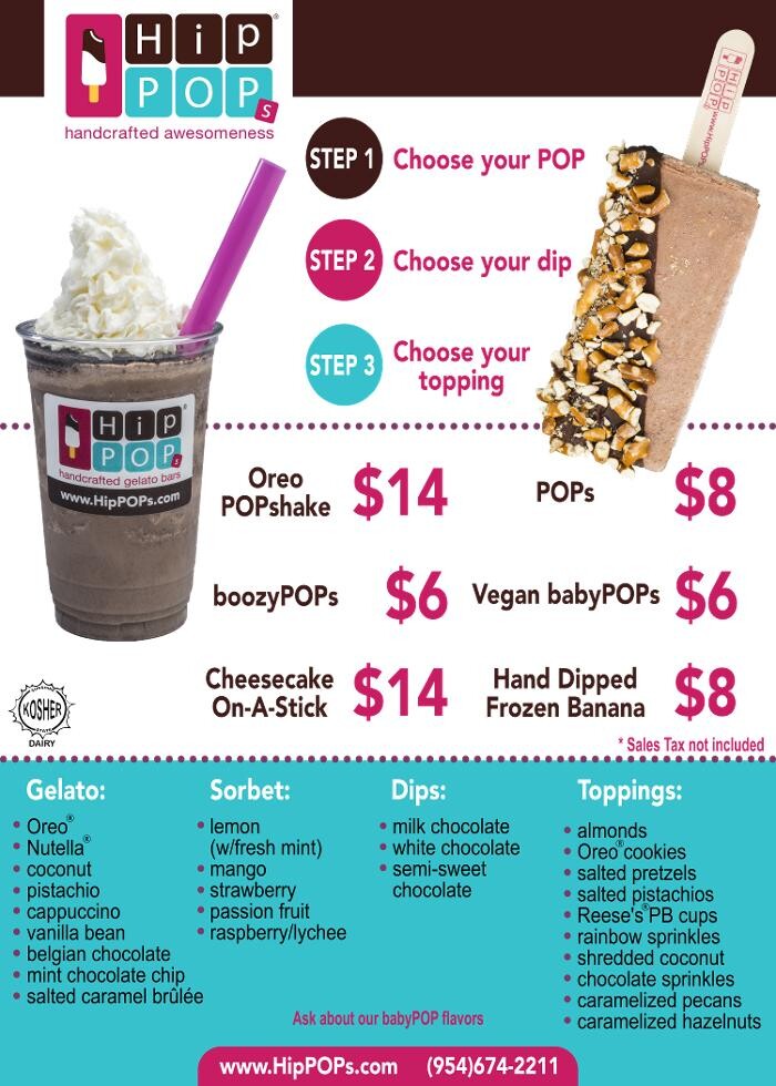 Images HipPOPs handcrafted gelato bars