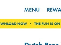 Website Screenshot Dutch Bros Coffee